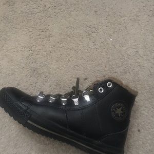 Leather Converse!